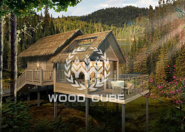 Camera di legno prefabbricata della struttura d'acciaio, casa sull'albero prefabbricata adorabile per l'hotel